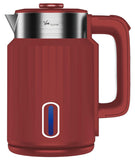 FEDUS Aqua Viva Electric Kettle, 1.8 Litres hot water kettle Jug, 1500W Stainless Steel Body, Power Indicator Automatic Cut-off used for boiling Water, making tea and coffee, instant noodles, soup etc. (Red)