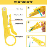 FEDUS RJ45 Crimping Tool Kit, Passthrough Crimping Tool rj45 for Cat6A Cat5E Cat5 RJ45, 25PCS rj45 Connector & Boot Covers, Network lan Tester, Cut and Strip Tool COMBO-5