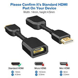 FEDUS hdmi Connector, hdmi Jointer, hdmi Extension Cable, hdmi Extension Cable Small, hdmi Male to Female Adapter, hdmi to hdmi Connector, hdmi Adapter,Extension Coupler (4.5 inch 10cm) Pack 2 - FEDUS