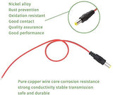 FEDUS 10 inch 30cm 2.1 x 5.5mm Male DC Power Pigtail Connectors for CCTV Surveillance Camera - FEDUS