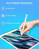 FEDUS 3-in-1 Stylus Pens with Ballpoint Pen & Fiber Tip Compatible with All Touch Screens, High Sensitivity Capacitive Metal Body Magnetic Cap Stylus Pens Pencil for Smartphones,iPad,PC,Tablets White - FEDUS