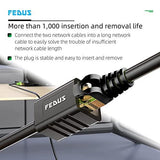 FEDUS Cat8 Ethernet Extension Cable, 1 Meter RJ45 Shielded Male to Female LAN cord Extender Cable, Support cat7 / Cat6 / Cat5e / Cat5 Standards High Speed 40Gbps 2000Mhz SFTP Patch Cord LAN Cable - FEDUS