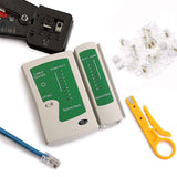 FEDUS RJ45 and RJ11 Network LAN Cable Tester with LED Indicators RJ11 RJ12 CAT5 CAT 6 UTP Network Ethernet Cable Tester Test Tool for Internet Broadband Connection. Telephone Line Detector Tracker - FEDUS