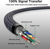 FEDUS USB 3.0 Extension Cable, Aluminum Alloy USB Cable Extender SuperSpeed USB 3.0 Type A Male to USB A Female Extension Cord for Printer, TV, Playstation, Xbox, Hard Drive, Keyboard, USB hub - FEDUS