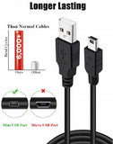 FEDUS USB Charger Cable USB 2.0 A to Mini 5 pin B Cable for External HDDS/Camera/Card Readers [video game] - FEDUS