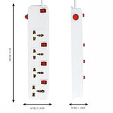 FEDUS Switch Board Extension,Extension Boards with Switch, Extension Cords, Extension Board with Long Wire, Extension Board for Computer, Surge Protectors Spike Buster, Switch Board Organizer 4M/13F - FEDUS