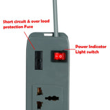 FEDUS Switch Board Extension Cords with Long Wire for Computer, Surge Protectors Spike Buster - FEDUS