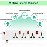 FEDUS Switch Board Extension,Extension Boards with Switch, Extension Cords, Extension Board with Long Wire, Extension Board for Computer, Surge Protectors Spike Buster, Switch Board Organizer 4M/13F - FEDUS