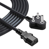 FEDUS Computer Power Cable Cord for Desktops PC and Printers/Monitor SMPS Power Cable IEC Mains Power Cable Black - FEDUS